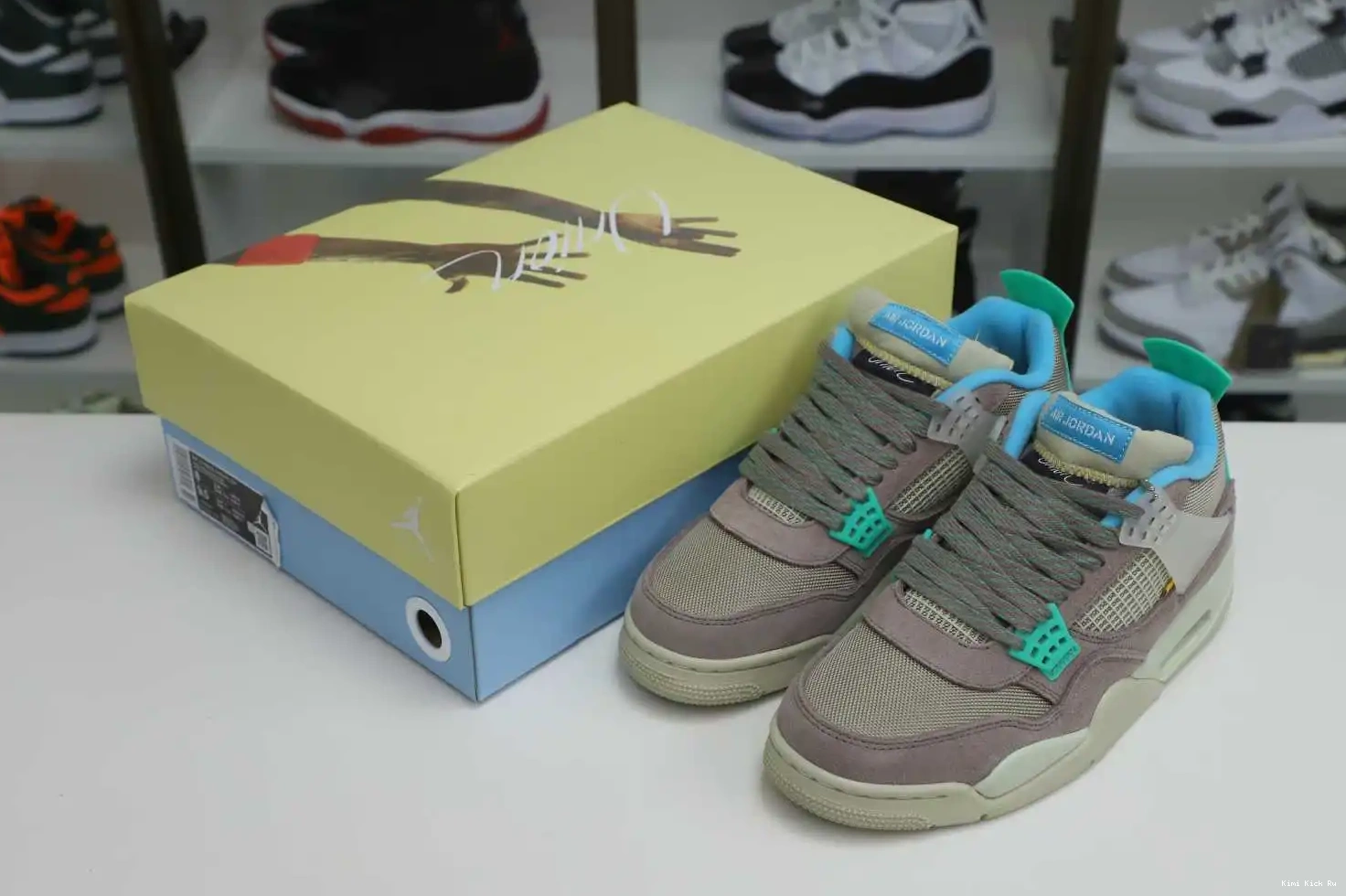 Kimikick UNION X RETRO AIR HAZE' JORDAN LA 'TAUPE 4 0505